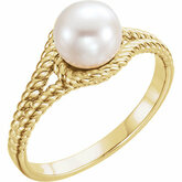 Rope Pearl Ring