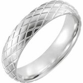 52175 / Continuum Sterling Silver / 10 / 5 Mm / Poliert / Patterned Comfort-Fit Band