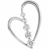 1/2 CTW Journey Diamond Heart Pendant
