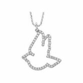 1/4 CTW Diamond Dove Necklace
