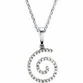 1/5 CTW Diamond Spiral 16"Necklace