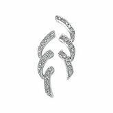 1/5 CTW Spiral Diamond Earrings