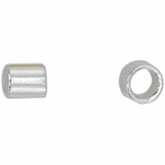 2x1.8mm Silver Plated Crimp Tube