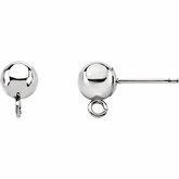 5mm Ball Post Earring with Jump Ring
