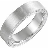 Accented Band with Satin Finish
