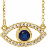 Accented Evil Eye Necklace or Center
