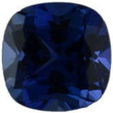 Antique Square Chatham Created Blue Sapphire