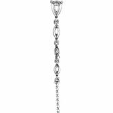 Articulated Linear Drop Earring Mounting for South Sea Cultured Pearls