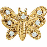 Butterfly Earring Mounting for Diamonds