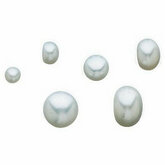 Button White Freshwater Cultured Pearls