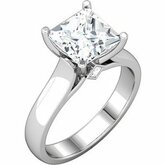 Cathedral Style Solitaire Engagement Ring Mounting