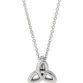 Celtic-Inspired Trinity Necklace or Pendant