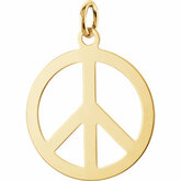 Circle Peace Sign Pendant or Earrings