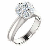 Cluster-Style Engagement Ring