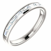 Diamond Baguette Anniversary Band or Mounting