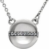 Diamond Circle Necklace or Center Mounting