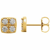 Diamond Cluster Earrings or Mounting
