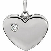 Diamond Heart Pendant or Mounting