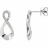 Diamond Infinity Earrings