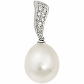 Diamond Semi-mount Pendant for Pearl