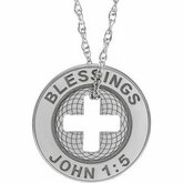 Engravable Blessings Token Necklace