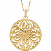 Filigree Design Pendant or Necklace
