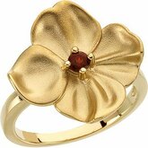 Floral Ring Mounting for Round Gemstone