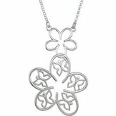 Floral & Butterfly Center or Necklace