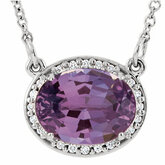 Gemstone & Diamond Necklace