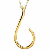 Gold Fashion Pendant on an 18" Snake Chain