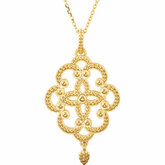 Granulated Design Fashion Dangle Pendant or Necklace