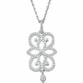 Granulated Design Fashion Dangle Pendant or Necklace