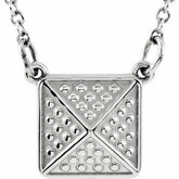 Granulated Pyramid Center or Necklace