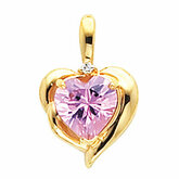 Heart Accented Pendant Mounting