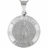 Hollow Round St. Florian Medal
