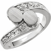 Ladies Bypass Signet Ring