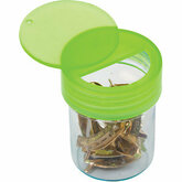 Large Plastic Lime Green Vials with Swing-Top Lid