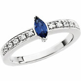 Marquise Accented Ring Mounting
