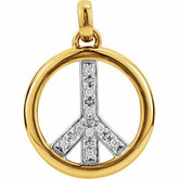 Peace Symbol Pendant Mounting