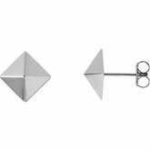 Pyramid Design Earrings