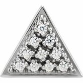 Round 10-Stone Triangle Shaped Cluster Top Plate