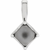 Round 4-Prong Solitaire Pendant Mounting