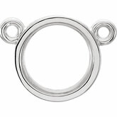 Round Bezel Center Mounting or Necklace