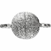 Round Stardust Finish Magnetic Bead Clasp