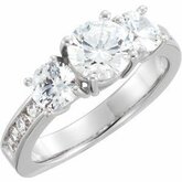 Semi-mount Engagement Ring or Matching Band
