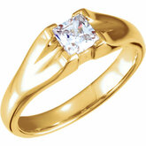 Solitaire Ring Mounting for Square Stone