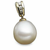 South Sea Cultured Pearl & Diamond Pendant