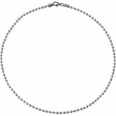 Stainless Steel Bead Chain with Lobster Clasp