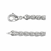 Sterling Silver Wheat Chain 6mm