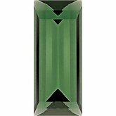 Straight Baguette Genuine Green Tourmaline (Notable Gems®)